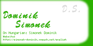 dominik simonek business card